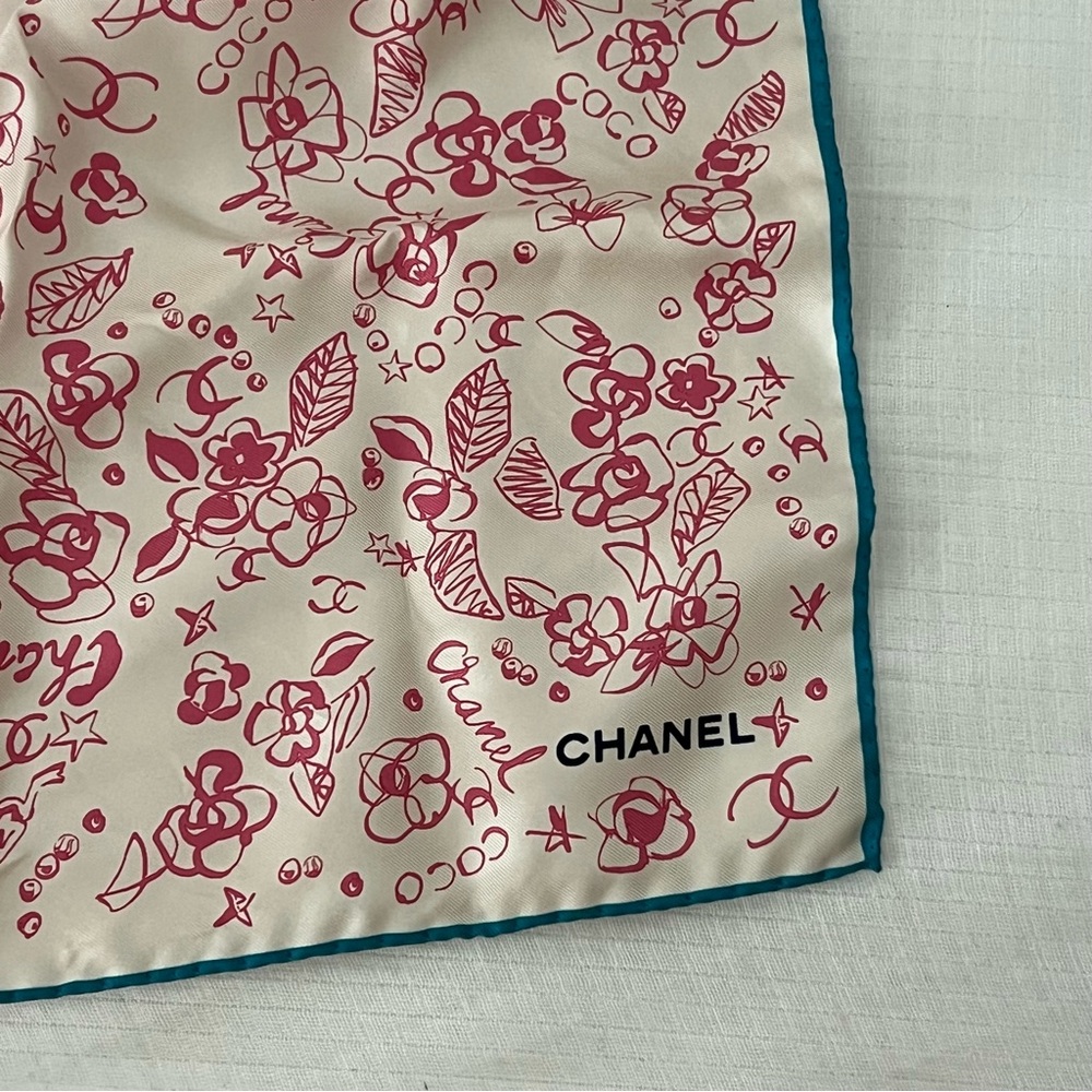 Chanel Silk Scarf - Picture 2 of 3